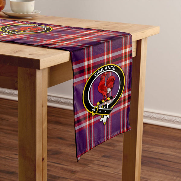 Laing of Archiestown (Lang of Archiestown) Weathered Clan Badge Tartan Table Runner