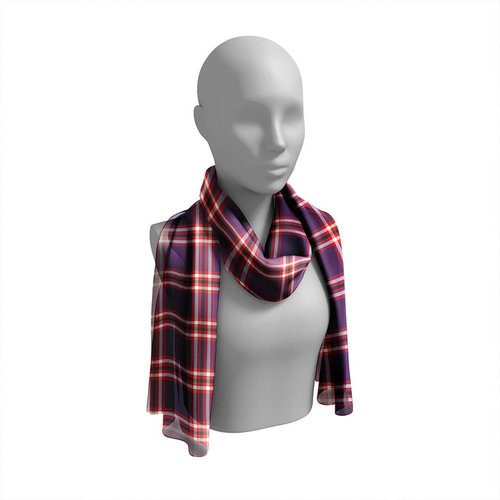 Laing of Archiestown (Lang of Archiestown) Weathered Tartan Classic Silk Habotai Long Scarf