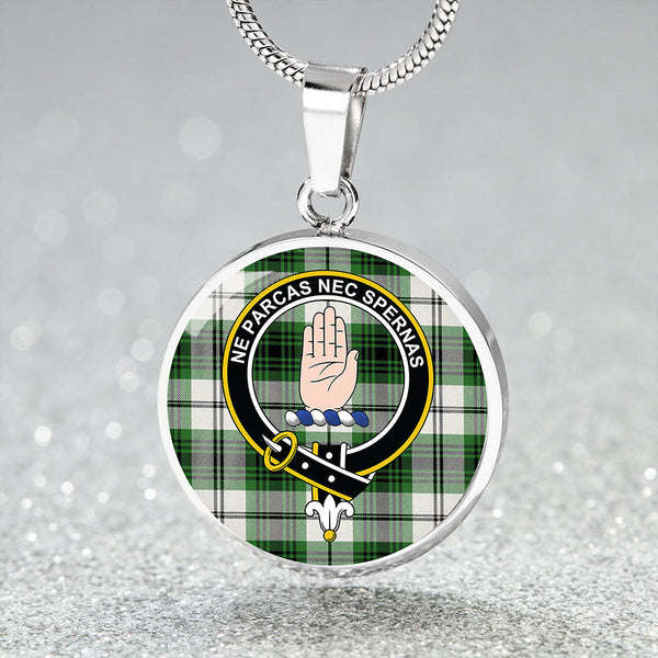 Lamont Dress Ancient Clan Badge Tartan Classic Circle Necklace