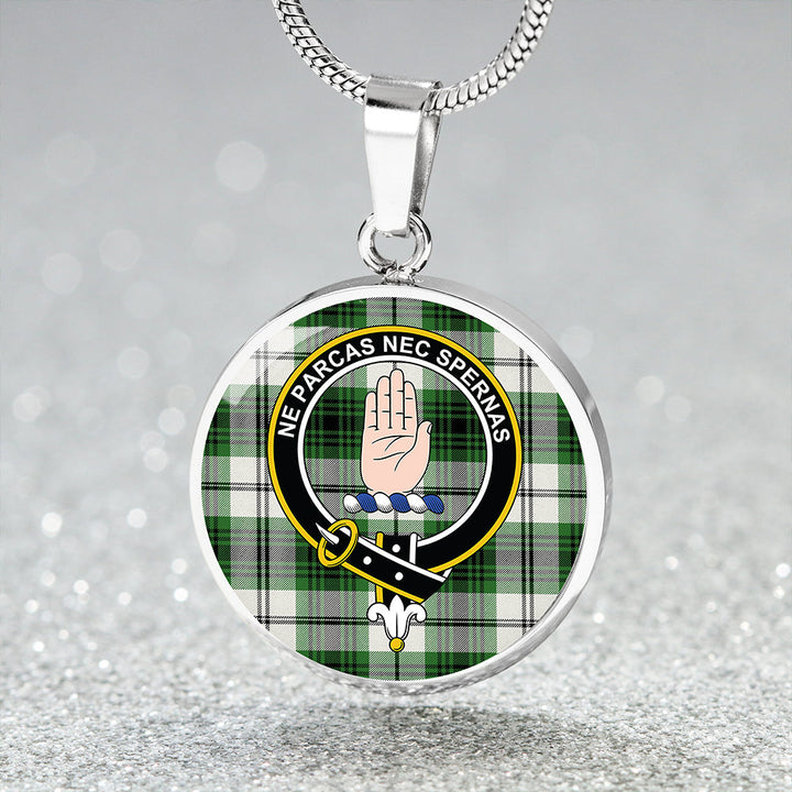 Lamont Dress Ancient Clan Badge Tartan Classic Circle Necklace