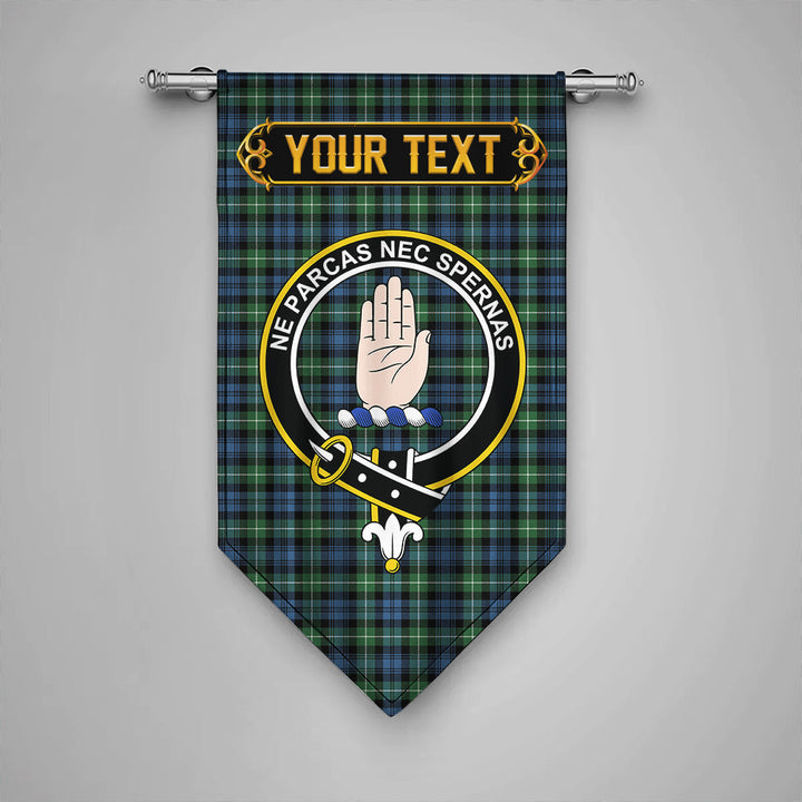 Lamont (MacLamont) Ancient Clan Badge Tartan Gonfalon Personalize