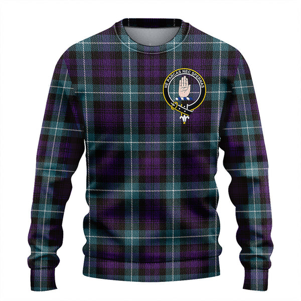 Lamont (MacLamont) Weathered Clan Badge Tartan Knitted Sweater