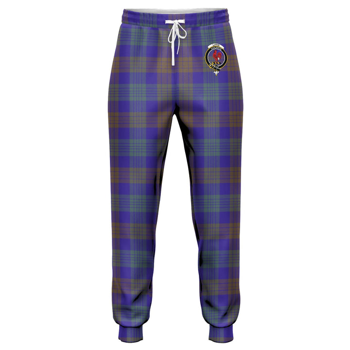 Lang (Laing) Weathered Clan Badge Tartan Jogger Pants