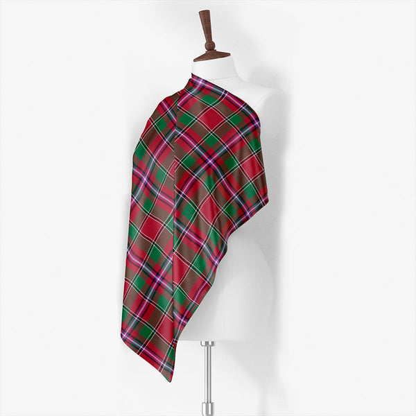 Leach Modern Tartan Classic Silk Habotai Square Scarf