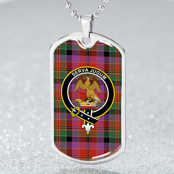 Leith (Hay #4) Ancient Clan Badge Classic Tartan Dog Tag Necklace