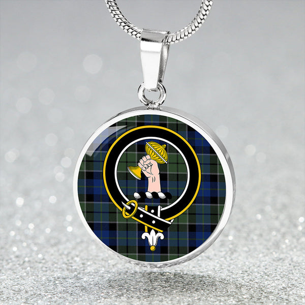Lennie Modern Clan Badge Tartan Classic Circle Necklace