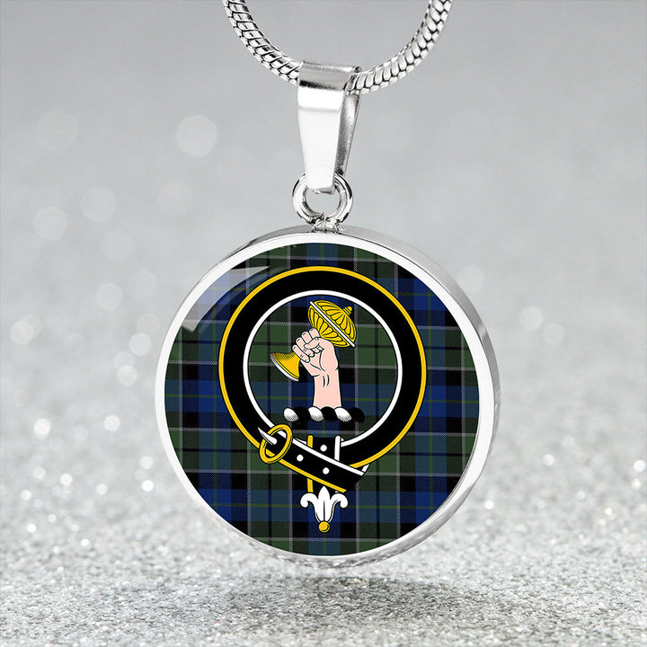 Lennie Modern Clan Badge Tartan Classic Circle Necklace