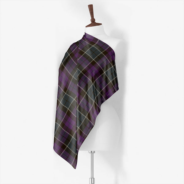 Lennie Weathered Tartan Classic Silk Habotai Square Scarf