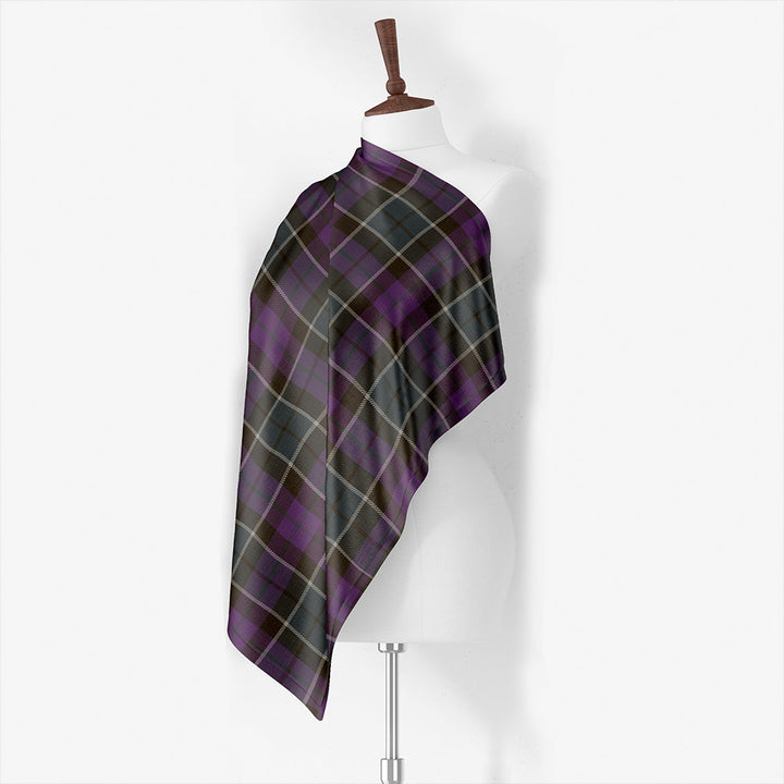 Lennie Weathered Tartan Classic Silk Habotai Square Scarf