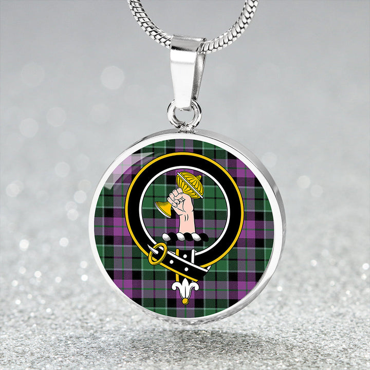 Lennie (Leny) Ancient Clan Badge Tartan Classic Circle Necklace