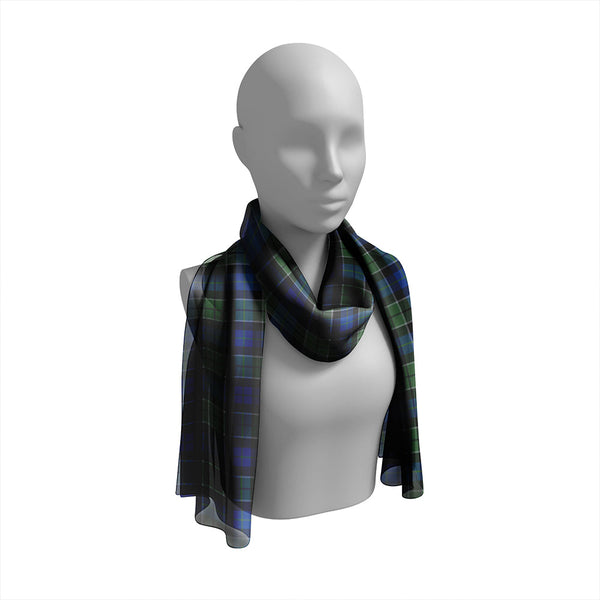 Lennie (Leny) Modern Tartan Classic Silk Habotai Long Scarf