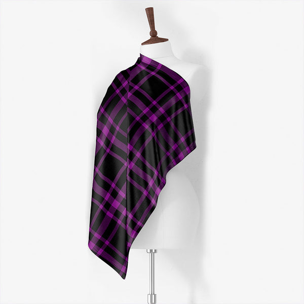 Leonard Hunting Modern Tartan Classic Silk Habotai Square Scarf