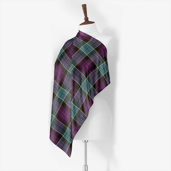 Leslie Hunting (Leslie Green) Weathered Tartan Classic Silk Habotai Square Scarf