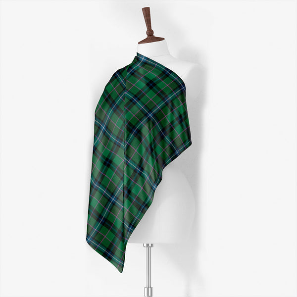 Linden Modern Tartan Classic Silk Habotai Square Scarf