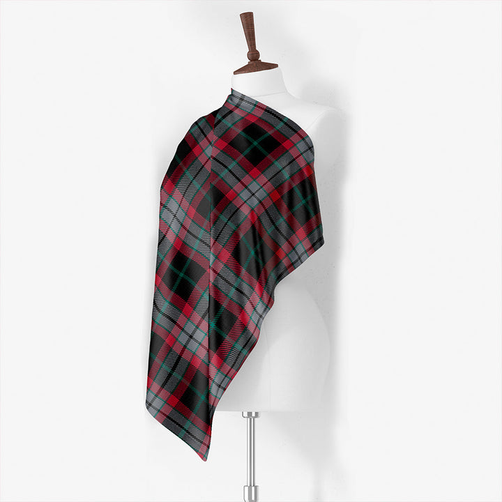 Lindsay Hunting Modern Tartan Classic Silk Habotai Square Scarf