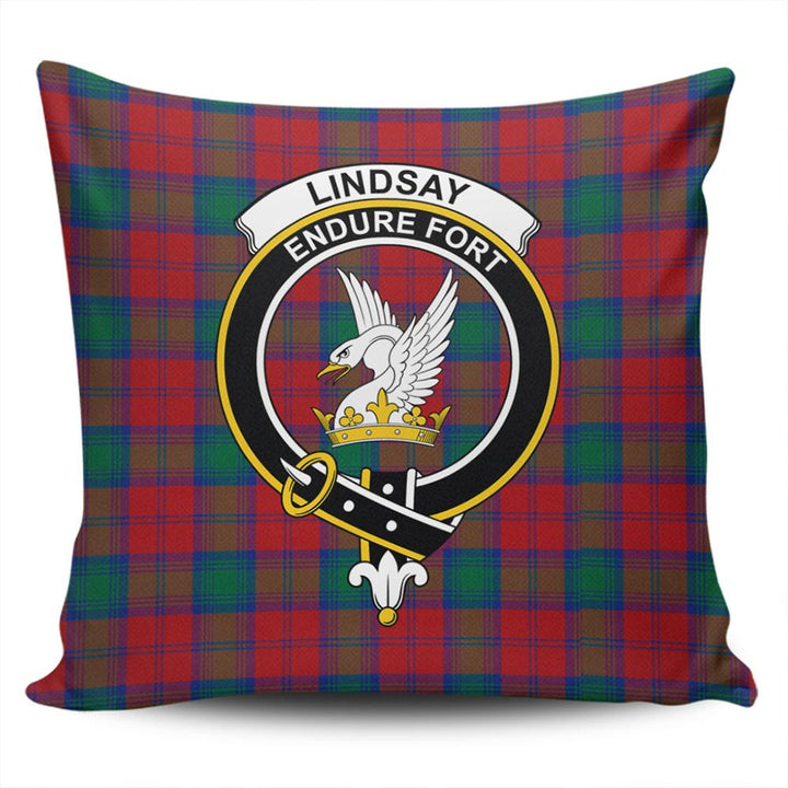 Lindsay Modern Tartan Classic Crest Pillow Cover