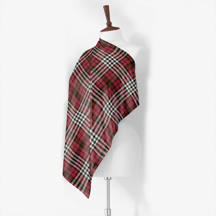 Little of Morton Rigg Weathered Tartan Classic Silk Habotai Square Scarf