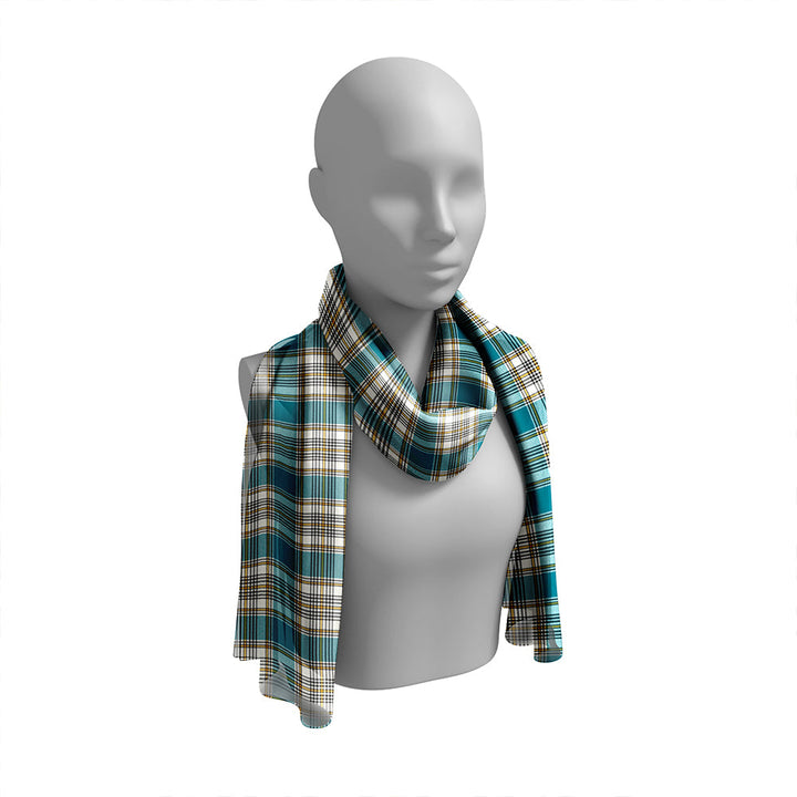 Livingstone Dress Ancient Tartan Classic Silk Habotai Long Scarf