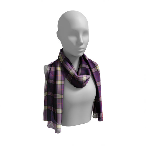 Lloyd #2 Weathered Tartan Classic Silk Habotai Long Scarf