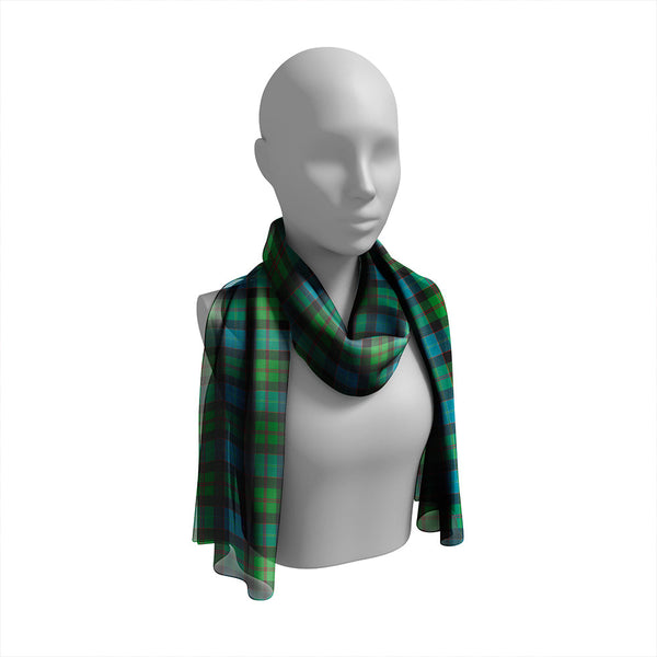 Lochaber Ancient Tartan Classic Silk Habotai Long Scarf