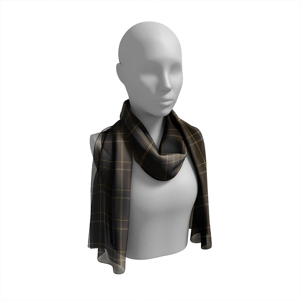 Lochaber Hesketh Weathered Tartan Classic Silk Habotai Long Scarf