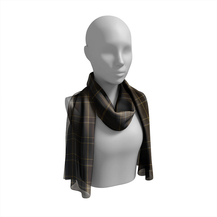 Lochaber Hesketh Weathered Tartan Classic Silk Habotai Long Scarf
