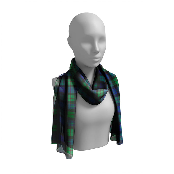 Lochaber Modern Tartan Classic Silk Habotai Long Scarf