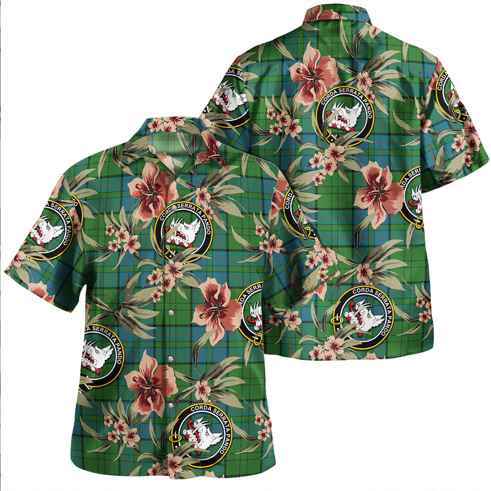 Lamont Ancient Tartan Vintage Leaves Hawaiian Shirt main image 0