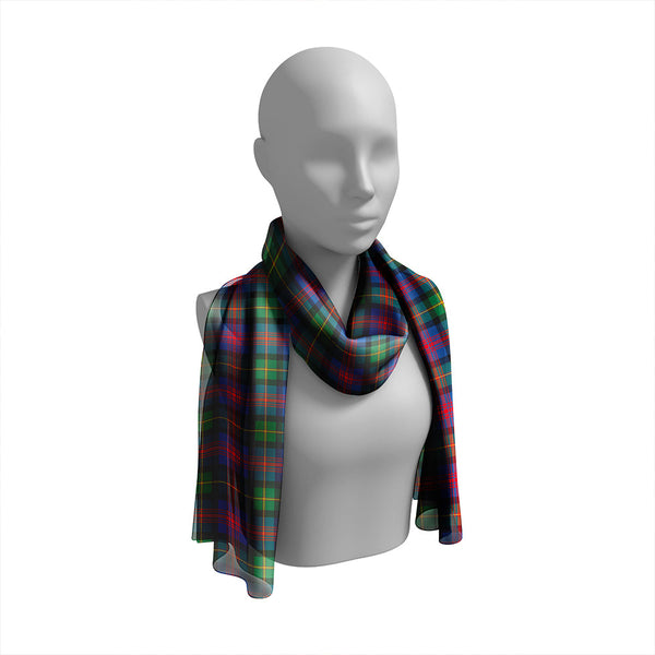 Logan Modern Tartan Classic Silk Habotai Long Scarf