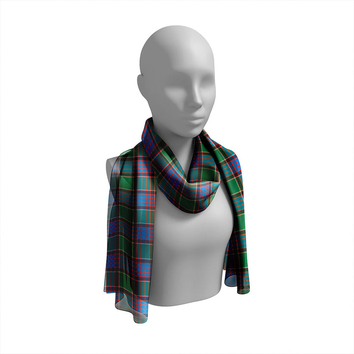 Logan (Clans Originaux) Ancient Tartan Classic Silk Habotai Long Scarf