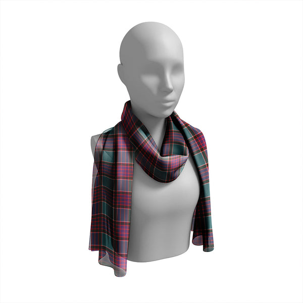 Logan (Clans Originaux) Weathered Tartan Classic Silk Habotai Long Scarf
