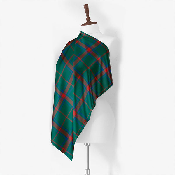Loton Modern Tartan Classic Silk Habotai Square Scarf