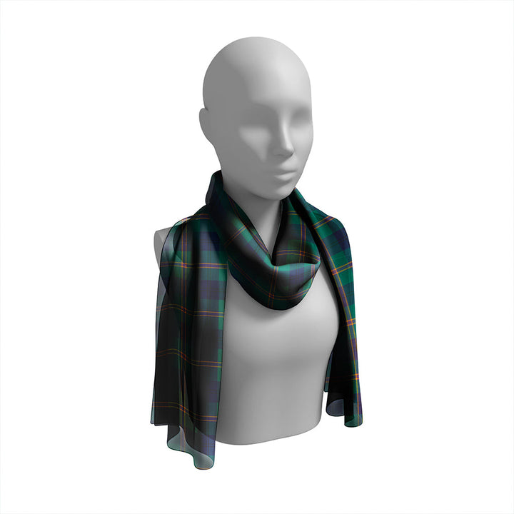 Lowry (Lavery) Modern Tartan Classic Silk Habotai Long Scarf