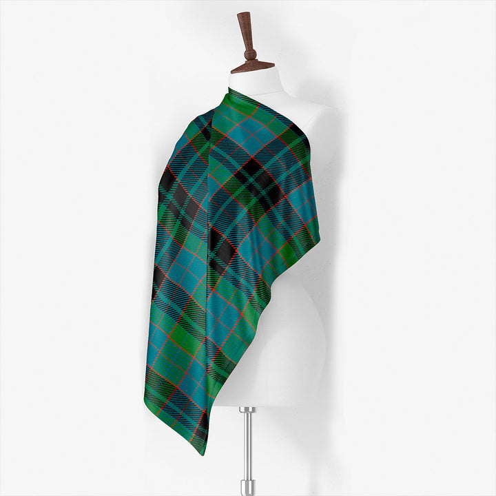 Lumsden Hunting (Lumsden Green) Ancient Tartan Classic Silk Habotai Square Scarf