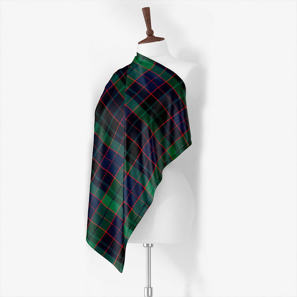 Lumsden Hunting (Lumsden Green) Modern Tartan Classic Silk Habotai Square Scarf