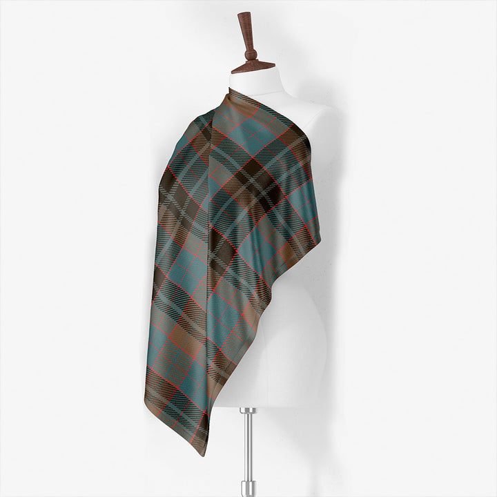 Lumsden Hunting (Lumsden Green) Weathered Tartan Classic Silk Habotai Square Scarf