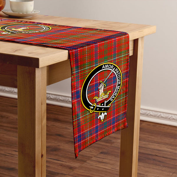 Lumsden Waistcoat Modern Clan Badge Tartan Table Runner