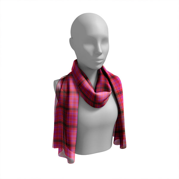 Lumsden of Clova Weathered Tartan Classic Silk Habotai Long Scarf