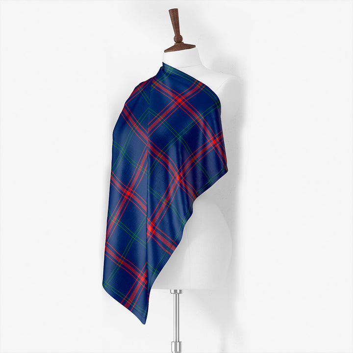 Lynch Modern Tartan Classic Silk Habotai Square Scarf