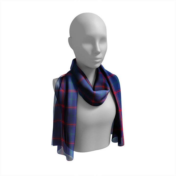 Lynch Modern Tartan Classic Silk Habotai Long Scarf