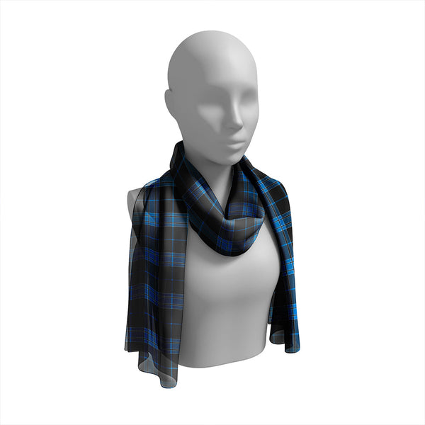 Lynn Modern Tartan Classic Silk Habotai Long Scarf