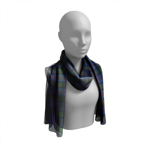 Lysaght Hunting Modern Tartan Classic Silk Habotai Long Scarf