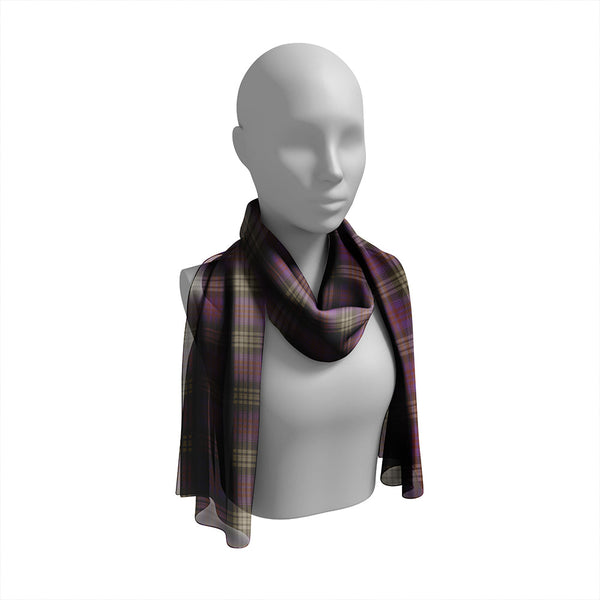 Lysaght Hunting Weathered Tartan Classic Silk Habotai Long Scarf
