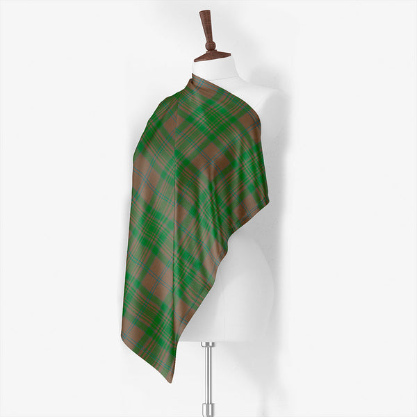 MacAlister of Glenbarr Hunting (MacAlister of Glenbarr; Hunting) Ancient Tartan Classic Silk Habotai Square Scarf