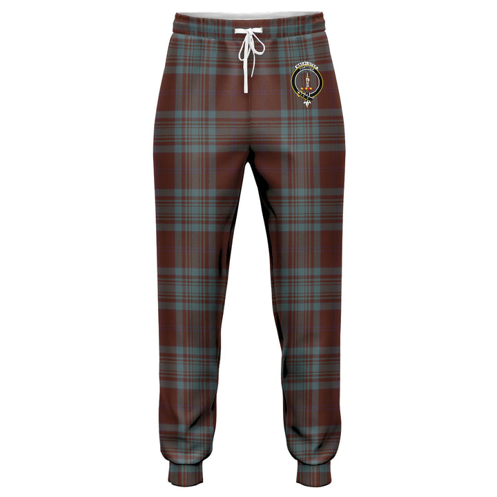 MacAlister of Glenbarr Hunting (MacAlister of Glenbarr; Hunting) Weathered Clan Badge Tartan Jogger Pants