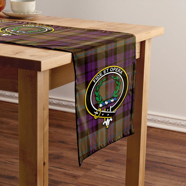 MacArthur of Milton Weathered Clan Badge Tartan Table Runner
