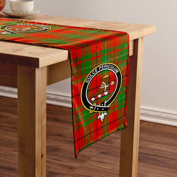 MacAulay Ancient Clan Badge Tartan Table Runner