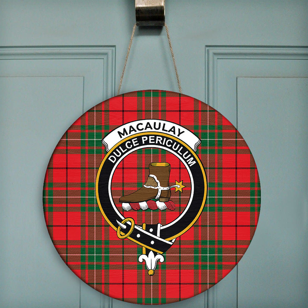 McAulay Modern Tartan Crest Classic Cap