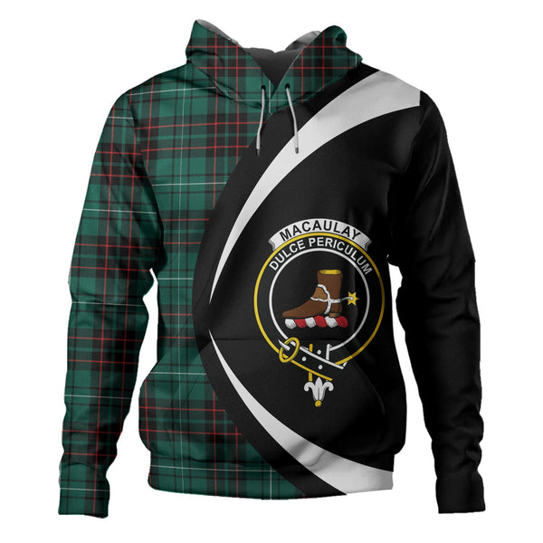 MacAulay of Lewis Modern Clan Badge Tartan Hoodie Circle Style