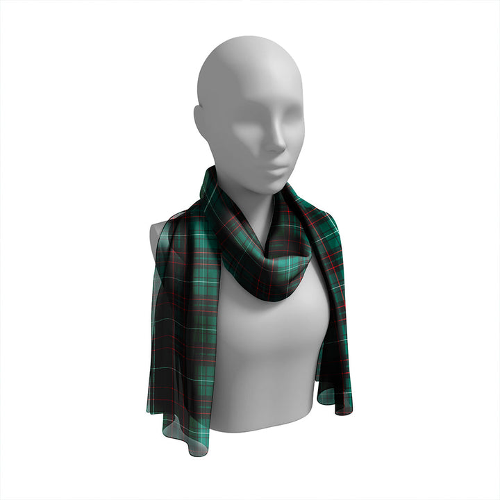MacAulay of Lewis Modern Tartan Classic Silk Habotai Long Scarf